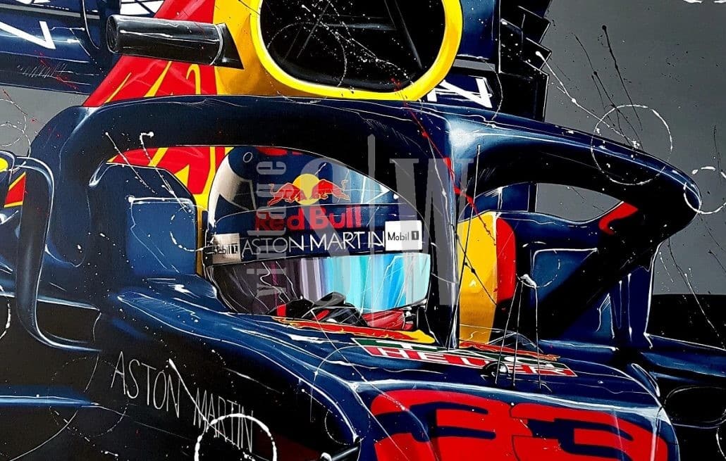 Max_verstappen キャンバスプリント Halo f1 2019 小